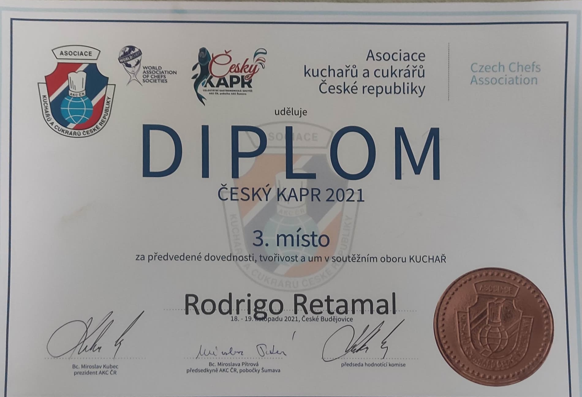3. místo – Český Kapr 2021